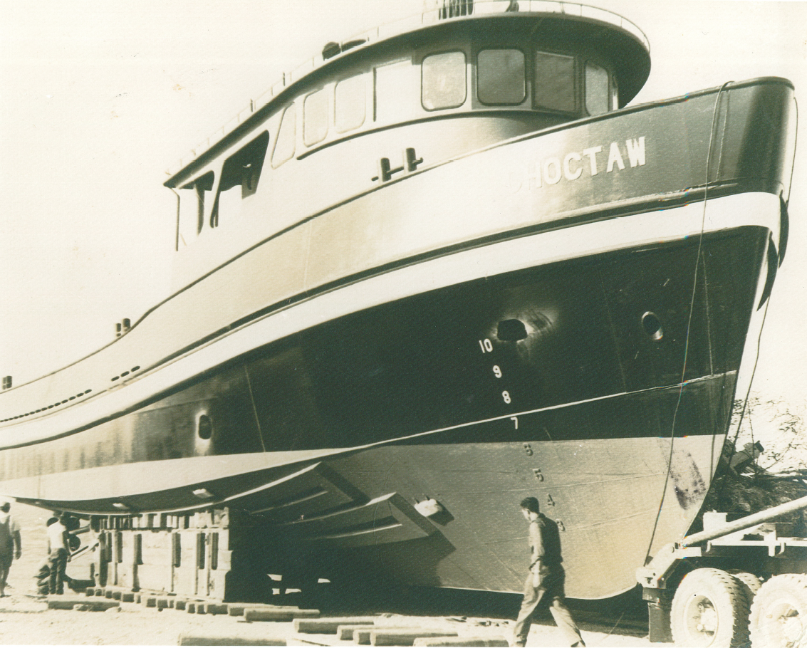 "Choctaw" was the only boat ever built by GIS in the late 1970s.    Clyde Sr. retires, leaving the business to his three sons -- Robert, Clyde Jr. and Richard. 